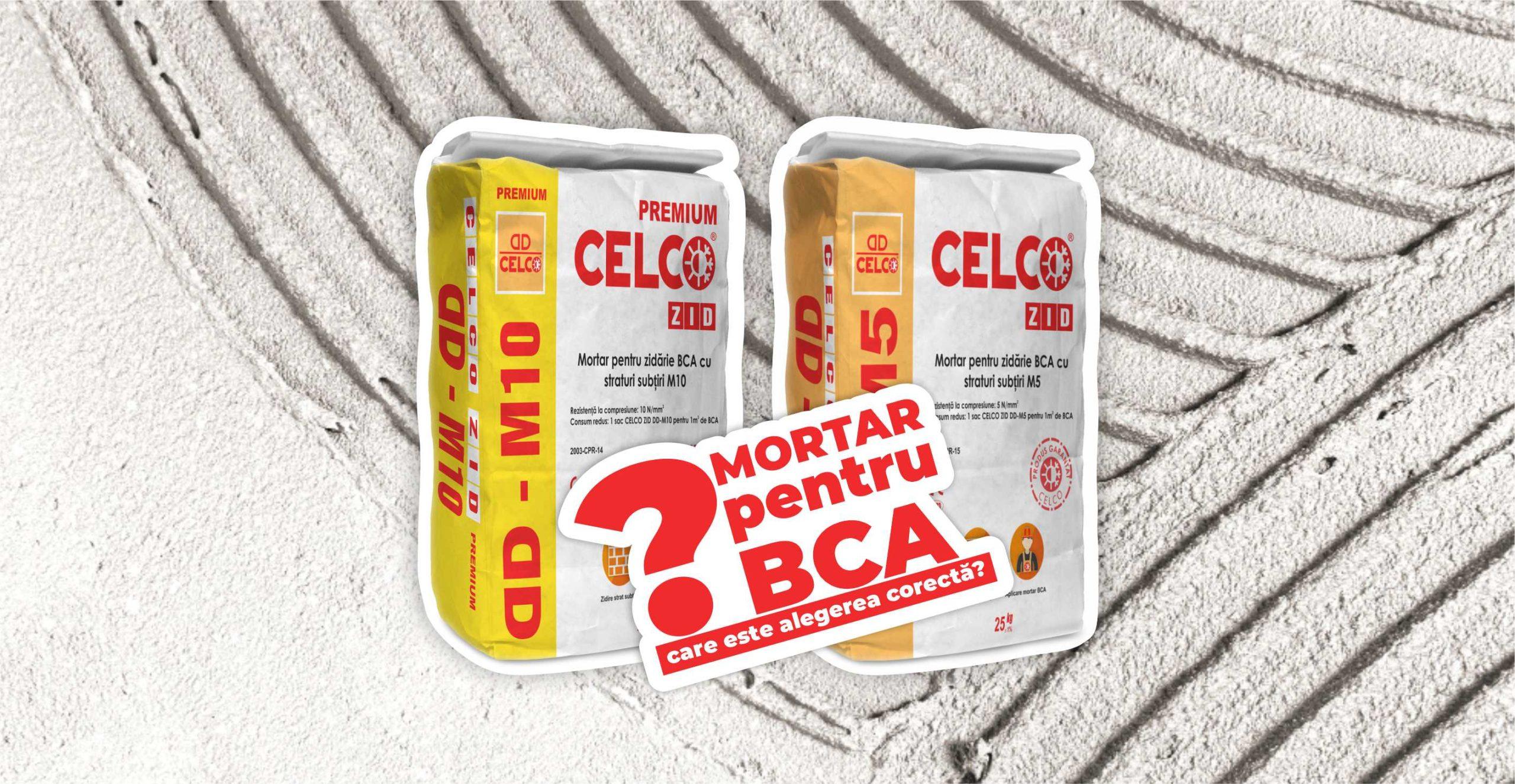Ce mortar se foloseste pentru BCA