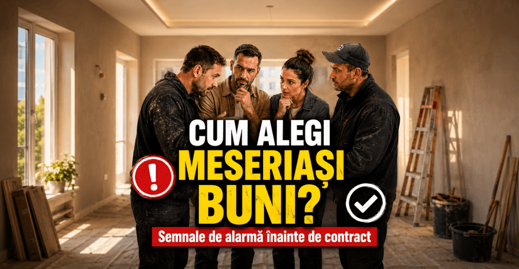 Cauți meseriași în construcții? Cum alegi echipa potrivită și la ce semnale de alarmă să fii atent