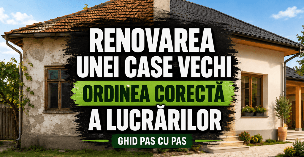Renovarea unei case vechi: Ordinea corectă a lucrărilor