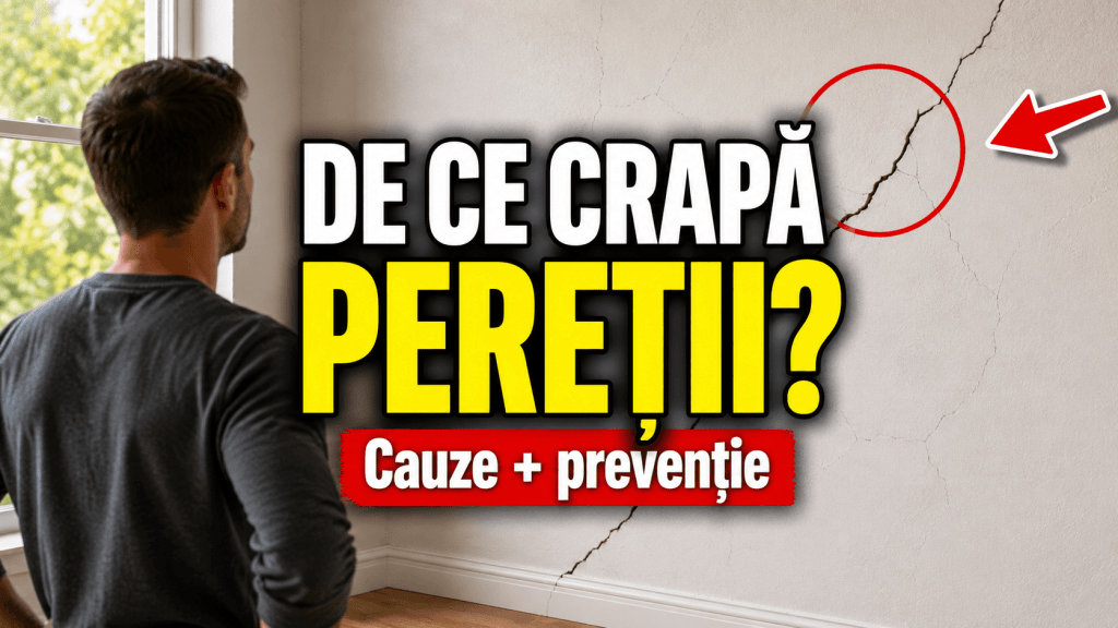 De ce crapă pereții? Cele mai frecvente cauze și cum le previi