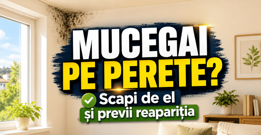 Mucegai pe perete? Cum scapi de mucegai definitiv și previi reapariția lui